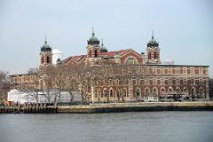 11-06 About To Dock On Ellis Island With Main Immigration Station Building.jpg